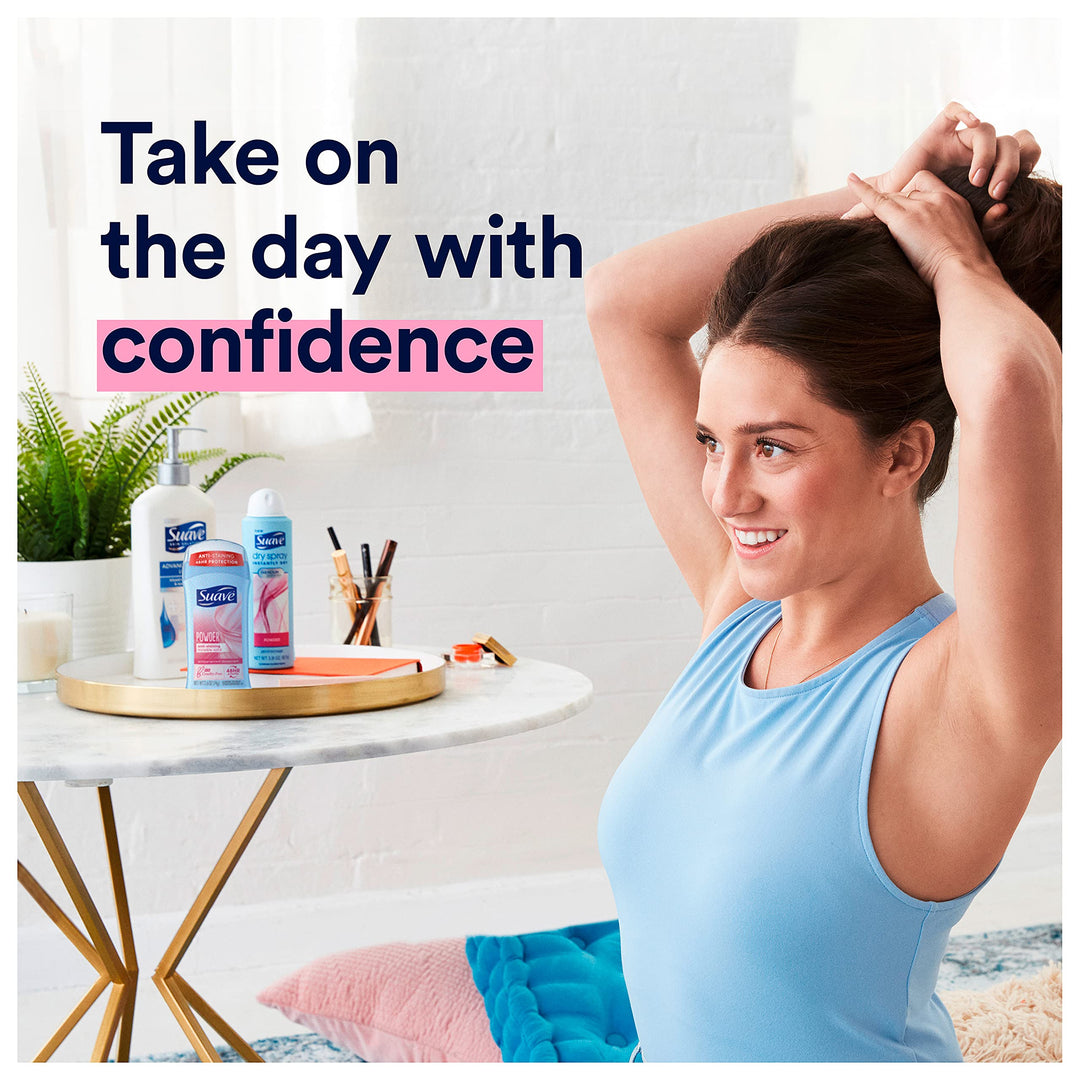 Deodorant Antiperspirant & Deodorant Stick 48-hour Odor and Wetness Protection Powder Deodorant for Women 2.6 oz 2 Count