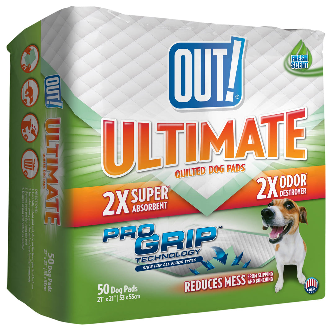 Petcare Large Dog Pee Pads, Training Pads for Dogs, Puppy Pad, Wee Wee Pads for Dogs, Dog Potty Pads, Ultimate Quilted Pro-Grip Dogs Pads, Leak Proof, Safe, Disposable - 21x 21, 50 Count