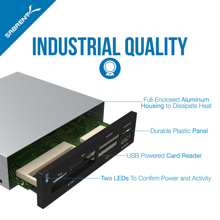 74 in 1 3.5 Inch Internal Flash Media Card Reader/writer with USB Port (CR-USNT)