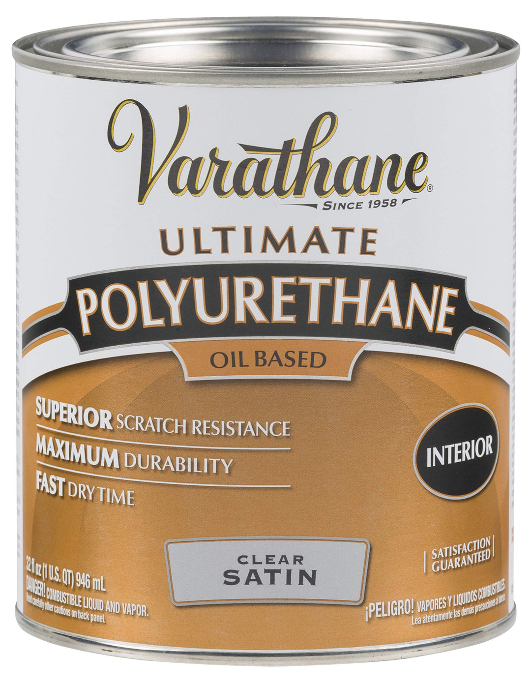 9141H Oil-Based Ultimate Polyurethane, Quart, Satin Finish
