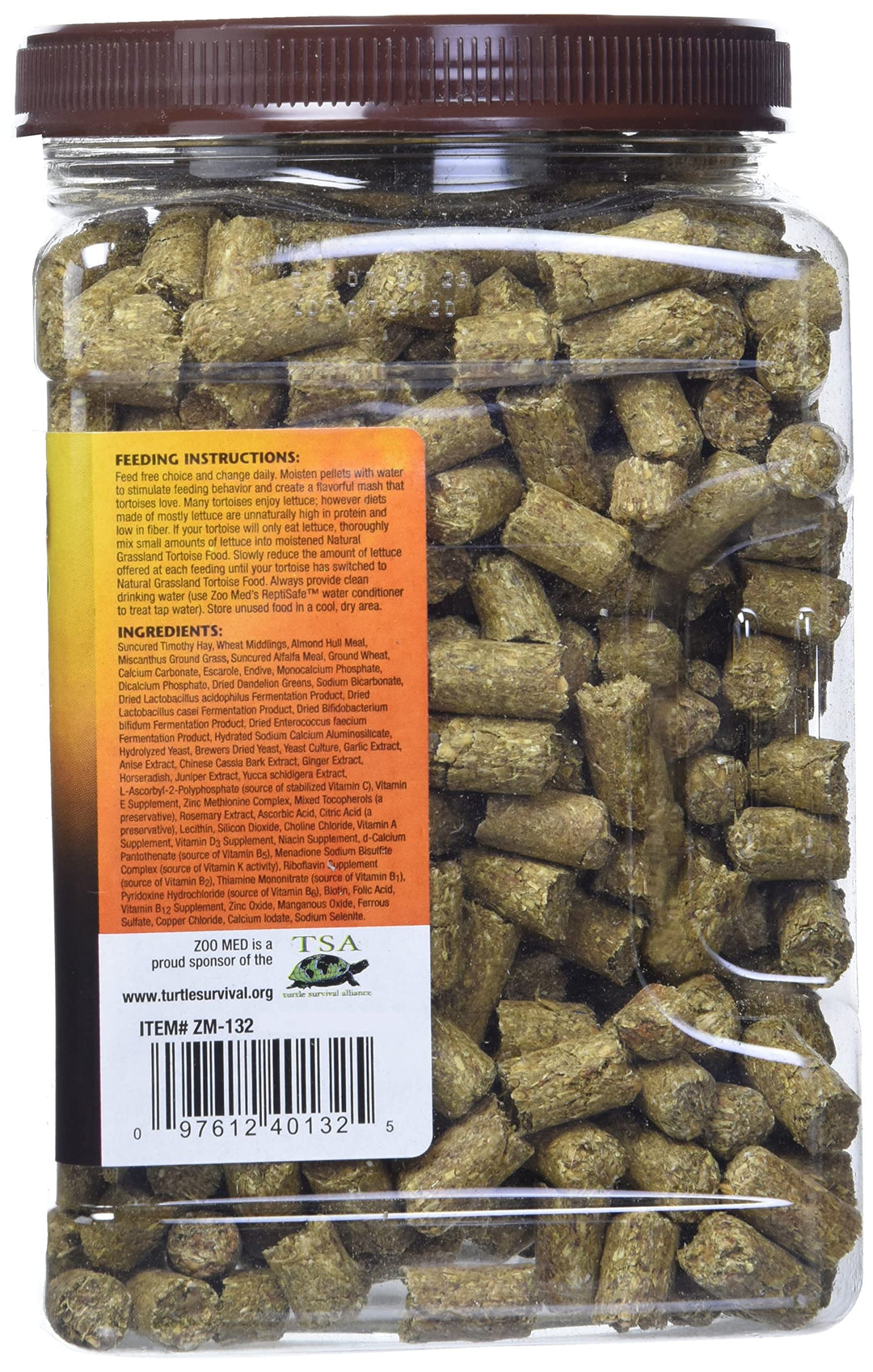 Natural Tortoise Food, 35-Ounce, Grassland