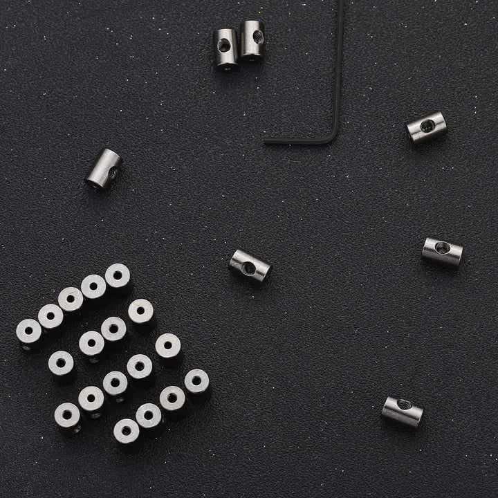 40 Pieces Pin Keepers Pin Locks Pin Backs Locking Clasp Locking Pin Keeper Backs with 3 Wrench All in Storage Case,9mm x 6mm