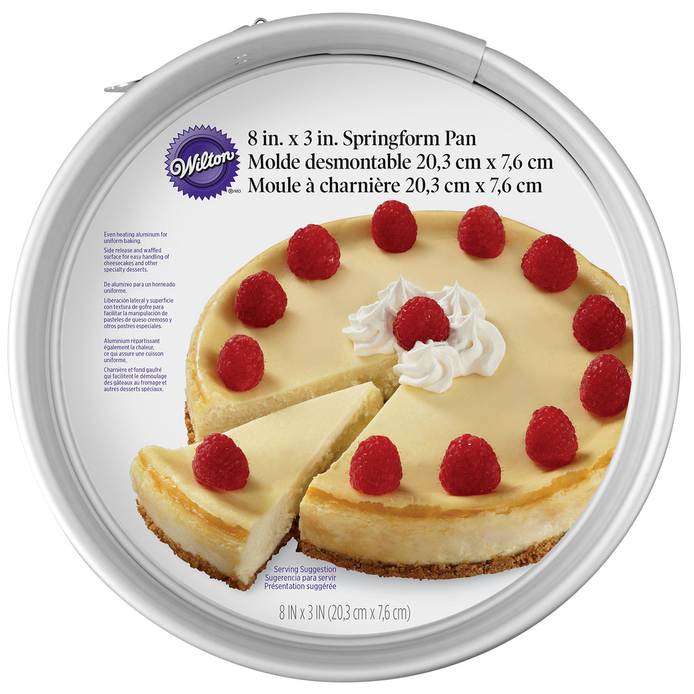 Aluminum Springform Pan, 8-Inch Round Pan for Cheesecakes and Pizza