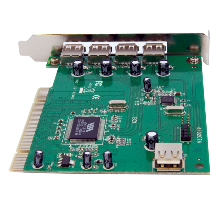 7 Port PCI USB Card Adapter - PCI to USB 2.0 Controller Adapter Card - Full Profile Expansion Card (PCIUSB7)