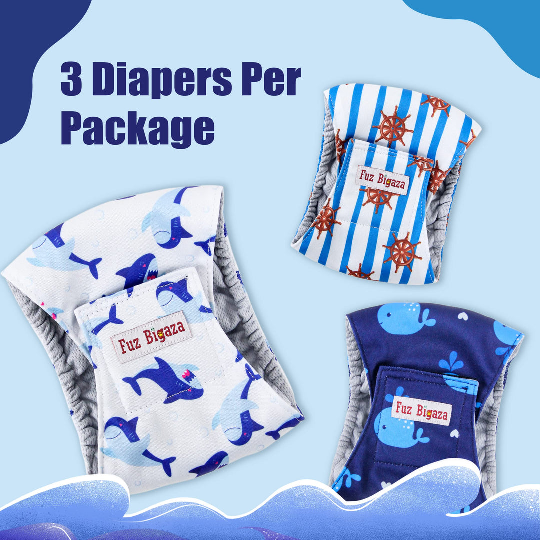 Dog Belly Bands for Male Dogs,Washable Dog Diapers Male,Reusable Dog Wraps Male(3 Pack,Small)