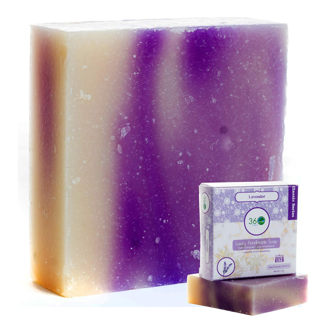 Lavender Soap -5oz Castile Handmade Soap bar - Lavender floral fragrance - Pure Lavender Essential Oil Natural Soaps- Great as Anniversary Wedding Gifts Christmas stocking stuffer