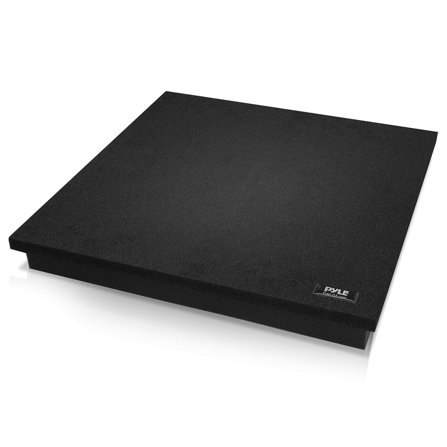 Sound Dampening Speaker Riser Foam - Audio Acoustic Noise Isolation Platform Pads Recoil Stabilizer w/ Rubber Base Pad For Studio Monitor, Subwoofer, Loud Speakers - PSI15 (15 x 15 x 1.8 Inch)