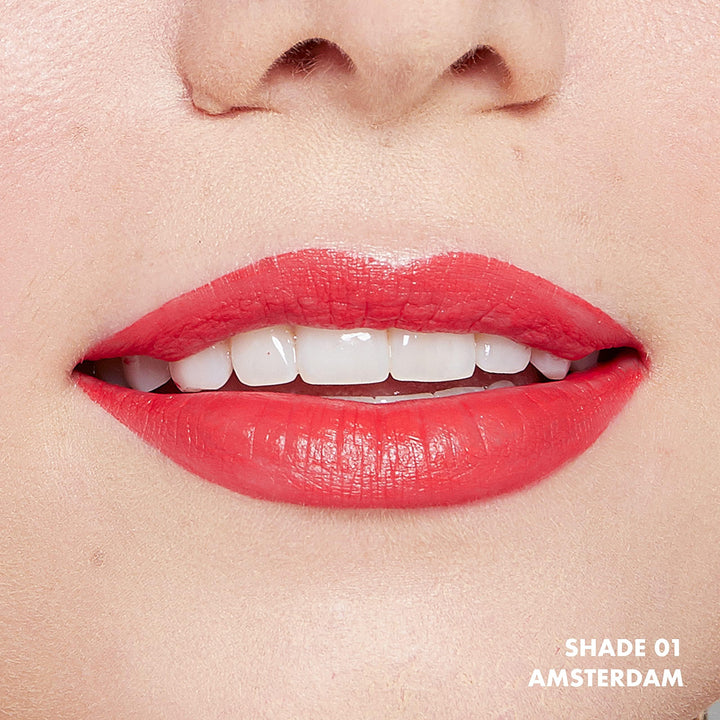 Soft Matte Lip Cream, Lightweight Liquid Lipstick - Amsterdam (Pure Red)