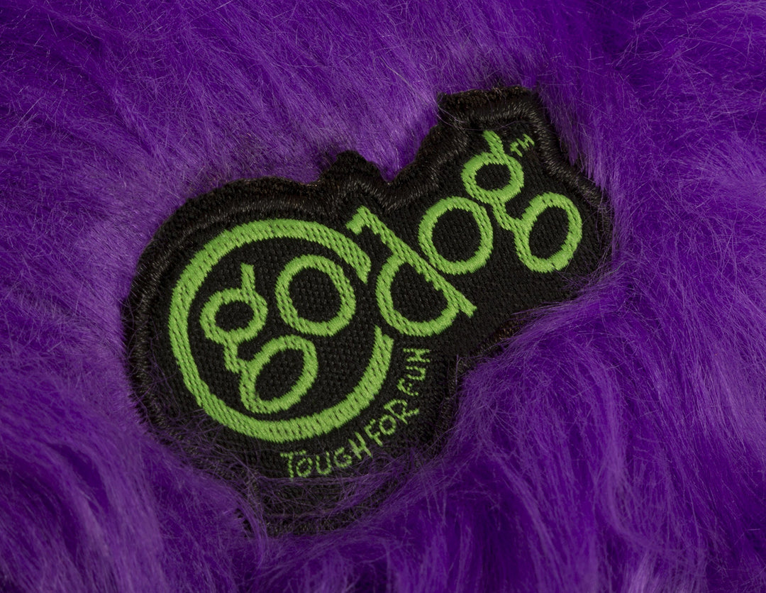 Furballz Squeaky Plush Ball Dog Toy, Chew Guard Technology - Purple, Large