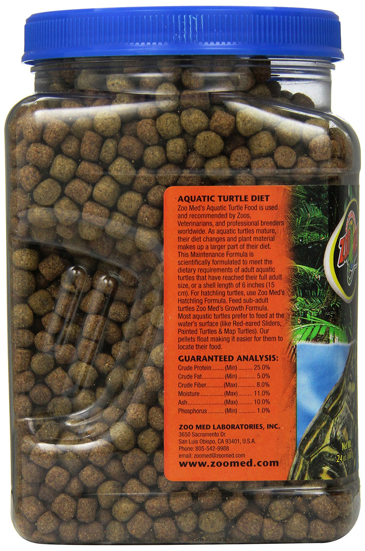 Natural Aquatic Turtle Food, Maintenance Formula, 24-Ounce
