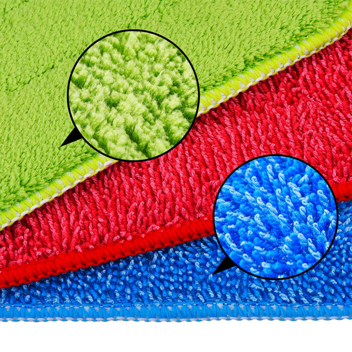 3 Pieces Mop Microfiber Cleaning Pads Replacement Heads for Spray Mops and Reveal Mops Washable 16.5 x 5.5 Inch
