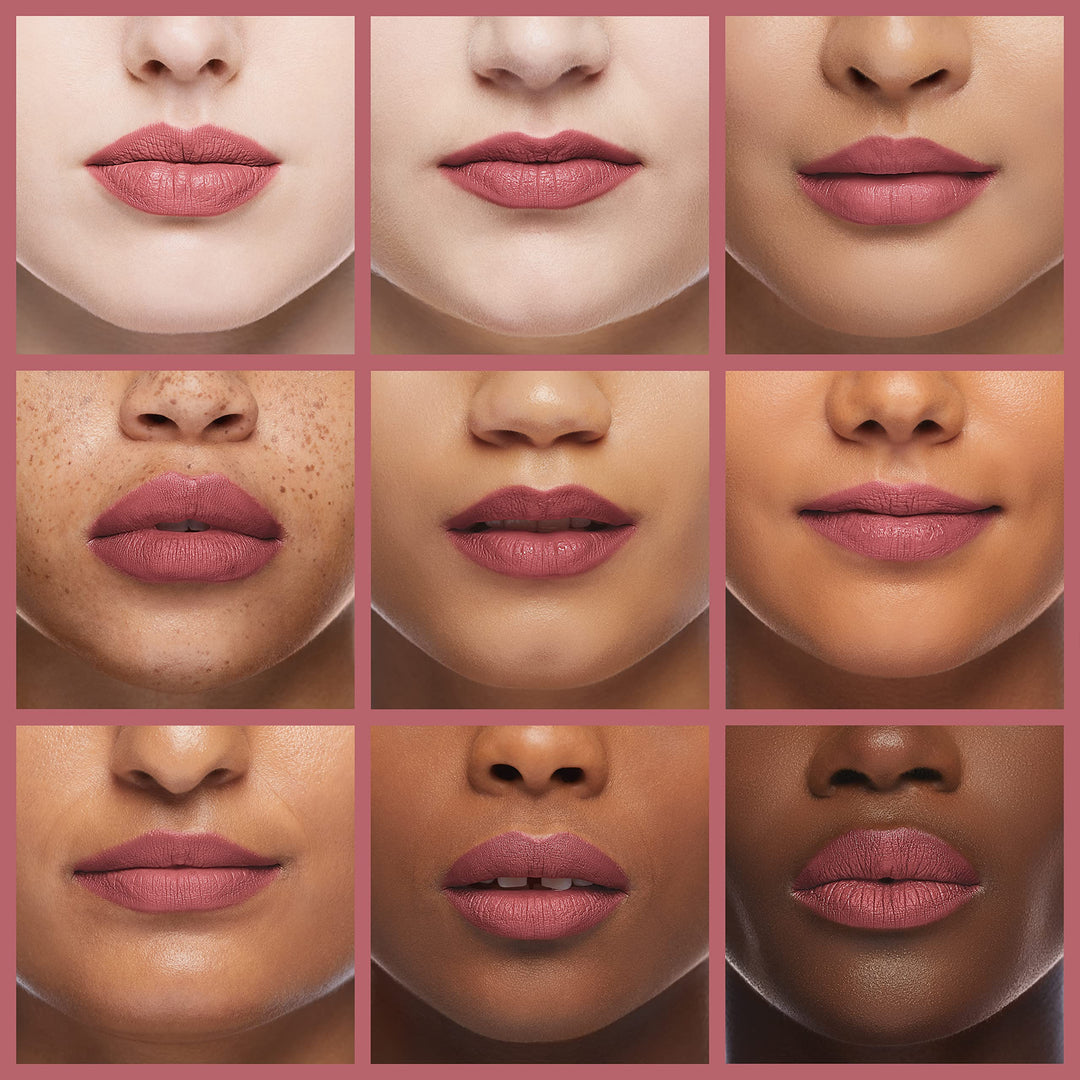 London Stay Matte Liquid Lip Color with Full Coverage Kiss-Proof Waterproof Matte Lipstick Formula that Lasts 12 Hours - 100 Pink Bliss, .21oz