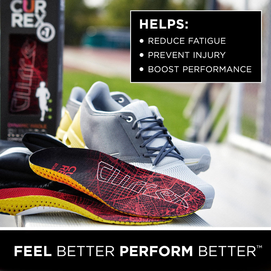 CURREX RunPro Insoles for Running Shoes – Arch Support Inserts to Help Reduce Fatigue, Prevent Injuries & Boost Performance – for Men & Women – Medium Arch, 2X