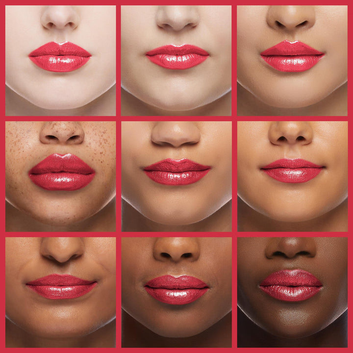 Super Lustrous Glass Shine Lipstick, Flawless Moisturizing Lip Color with Aloe, Hyaluronic Acid and Rose Quartz, Glassy Pink (016), 0.15 oz
