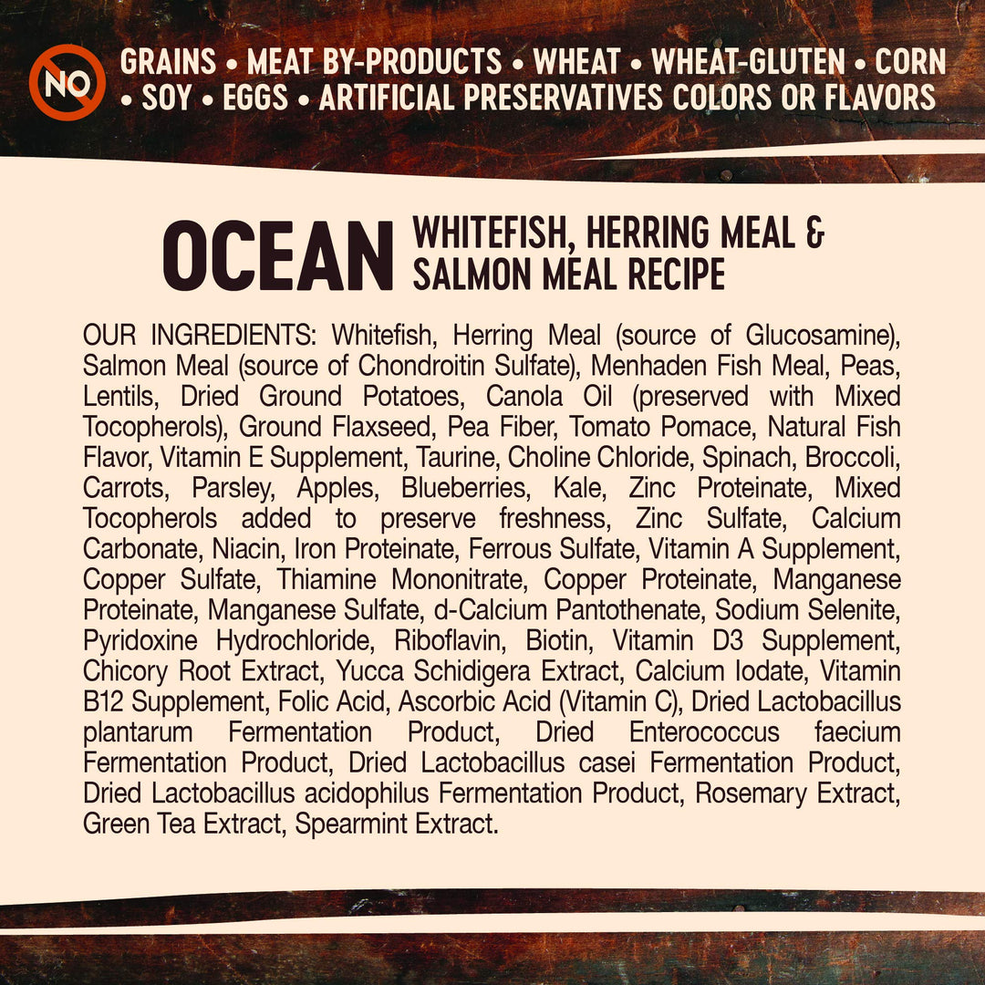 CORE Dry Dog Food, Grain-Free, High Protein, Natural, Ocean Whitefish, Herring, & Salmon Recipe, (26-Pound Bag)