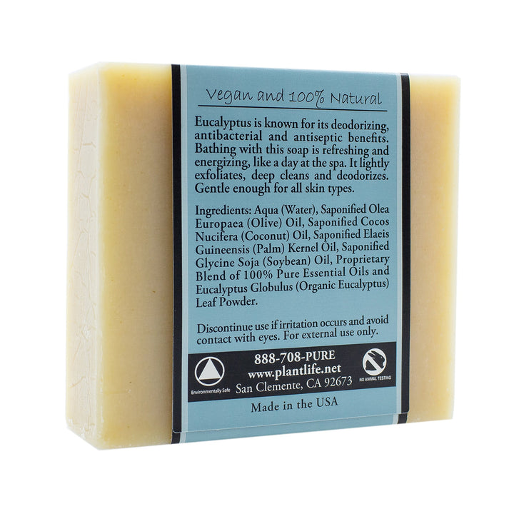 Eucalyptus Herbal Soap Bar - Handmade with Natural Ingredients - Moisturizing Cleanse for Dry & Sensitive Skin - 4 oz