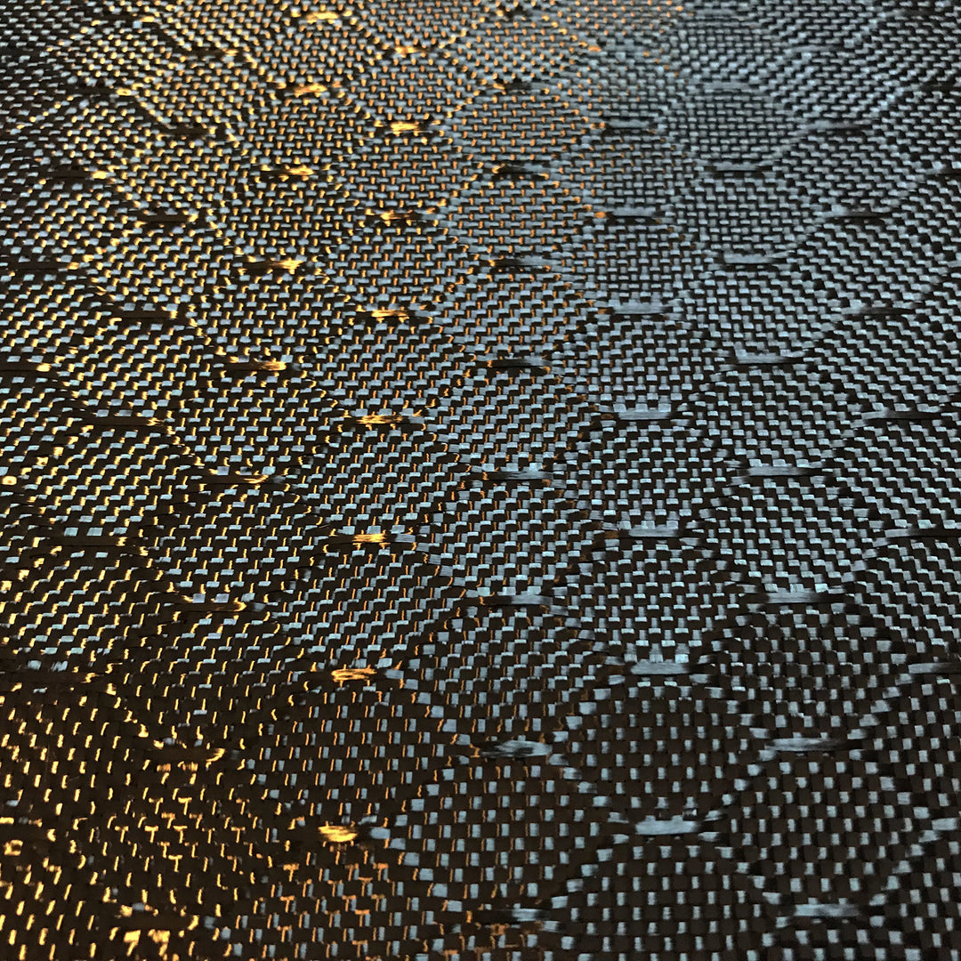 4 in x 5 FT - Bee Hive - CARBON FIBER FABRIC-2x2 Twill WEAVE-3K - 220g-Black