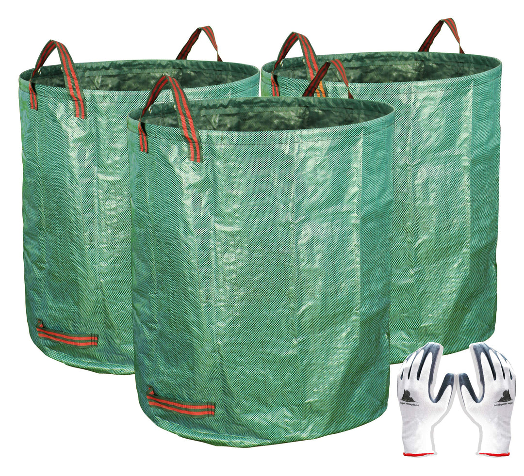 3-Pack 72 Gallons Garden Bag - Reuseable Heavy Duty Gardening Bags, Lawn Pool Garden Leaf Waste Bag