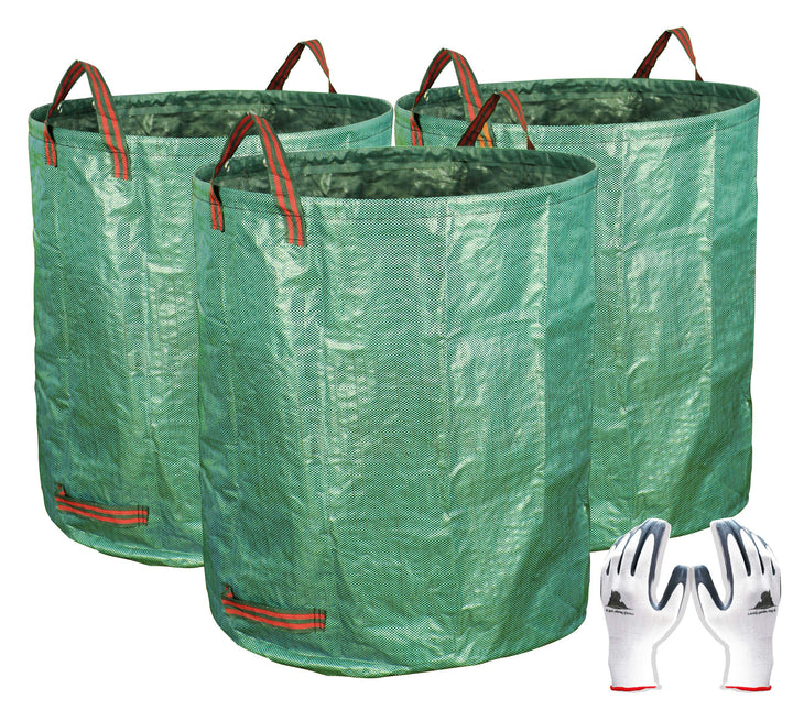 3-Pack 72 Gallons Garden Bag - Reuseable Heavy Duty Gardening Bags, Lawn Pool Garden Leaf Waste Bag