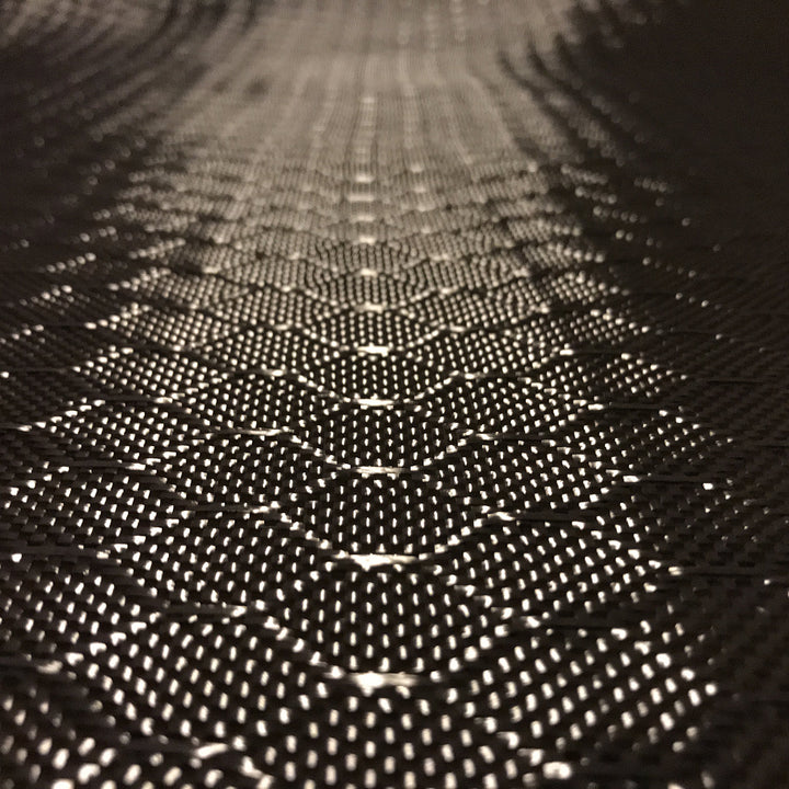 4 in x 5 FT - Bee Hive - CARBON FIBER FABRIC-2x2 Twill WEAVE-3K - 220g-Black