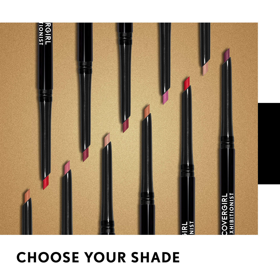 - Exhibitionist All-Day Lip Liner, Retractable Tip, Easy application, Smudge, Transfer, Mask - Proof, 100% Cruelty-Free