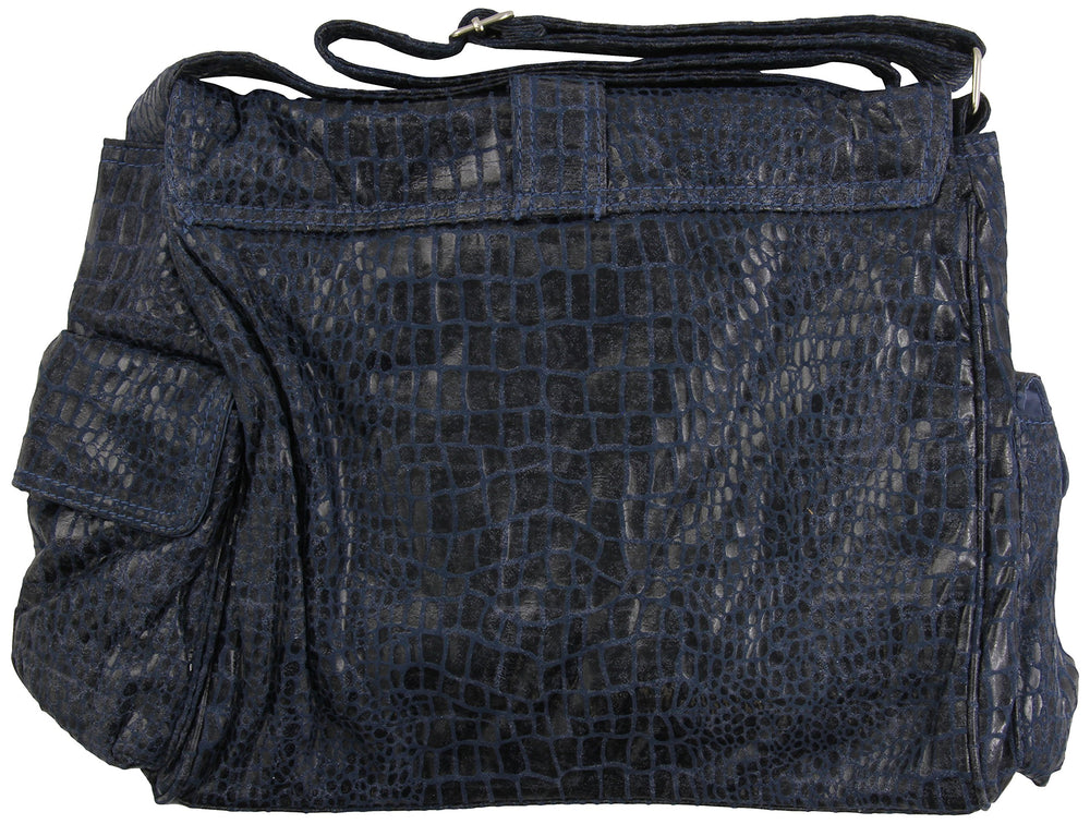 Diaper Bag, Crocodile Navy