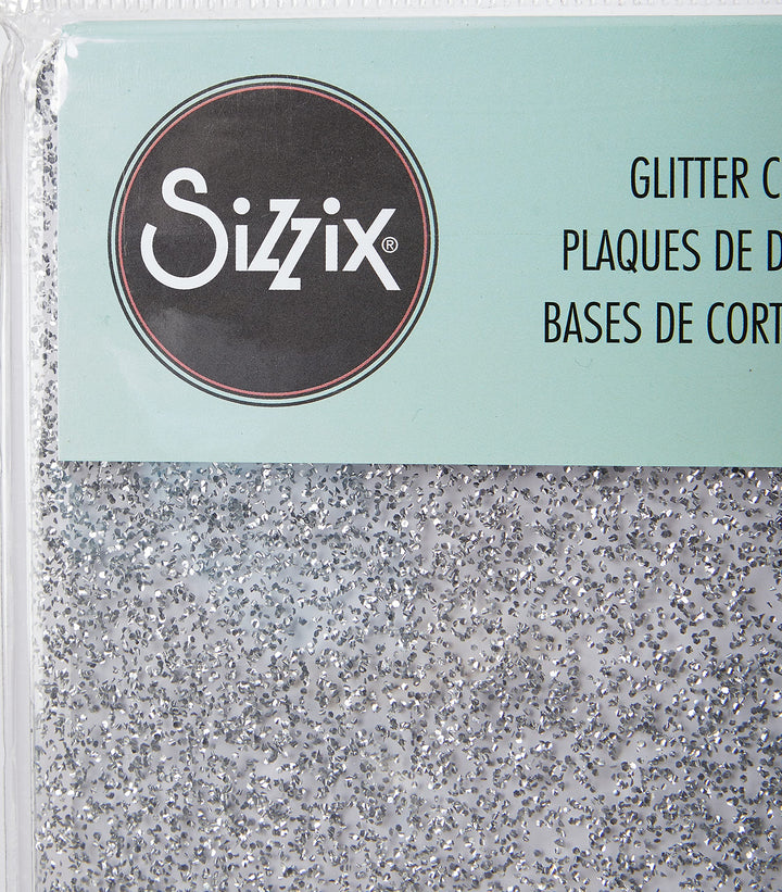 Silver Glitter Cutting Pad Standard Clear Slr