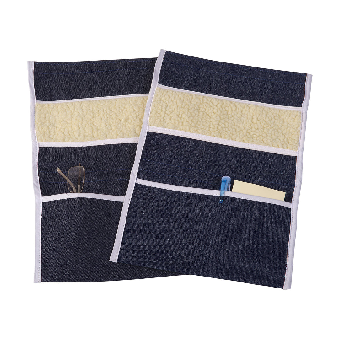 Wheelchair Arm Pads, Wheelchair Armrest Pouch, Wheelchair Arm Pouch, Denim, Pair of 2