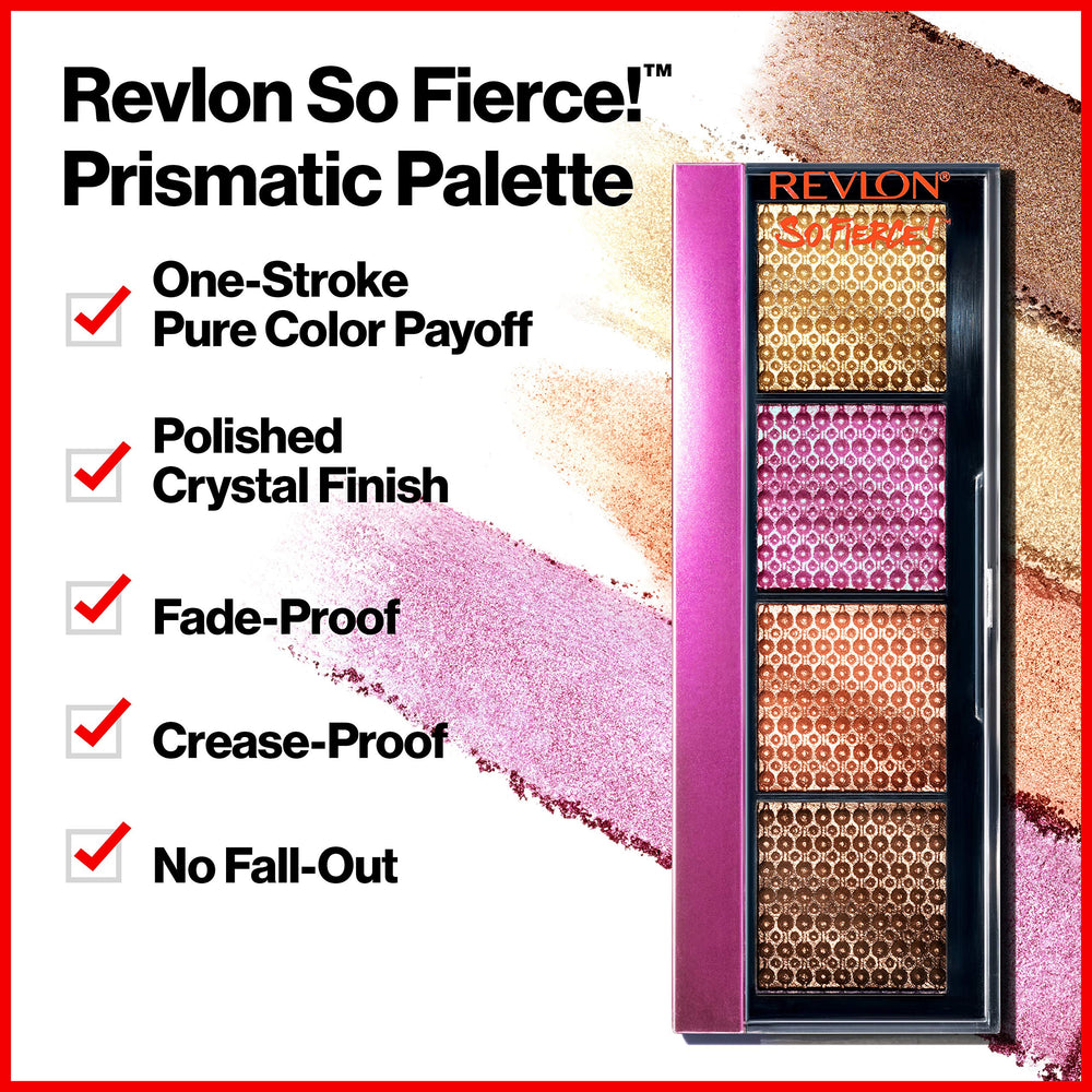 So Fierce! Prismatic Eyeshadow Palette, Creamy Pigmented Eye Makeup in Blendable Matte & Pearl Finishes, 964 Clap Back, 0.21 oz.