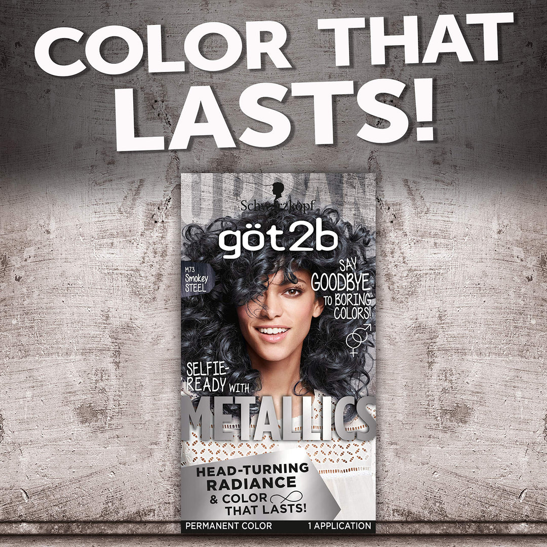 Metallic Permanent Hair Color, M73 Smoky Steel