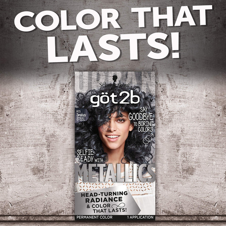 Metallic Permanent Hair Color, M73 Smoky Steel
