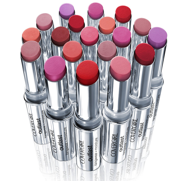 CoverGirl Outlast Longwear Lipstick, Red Rouge, 0.13 Ounce