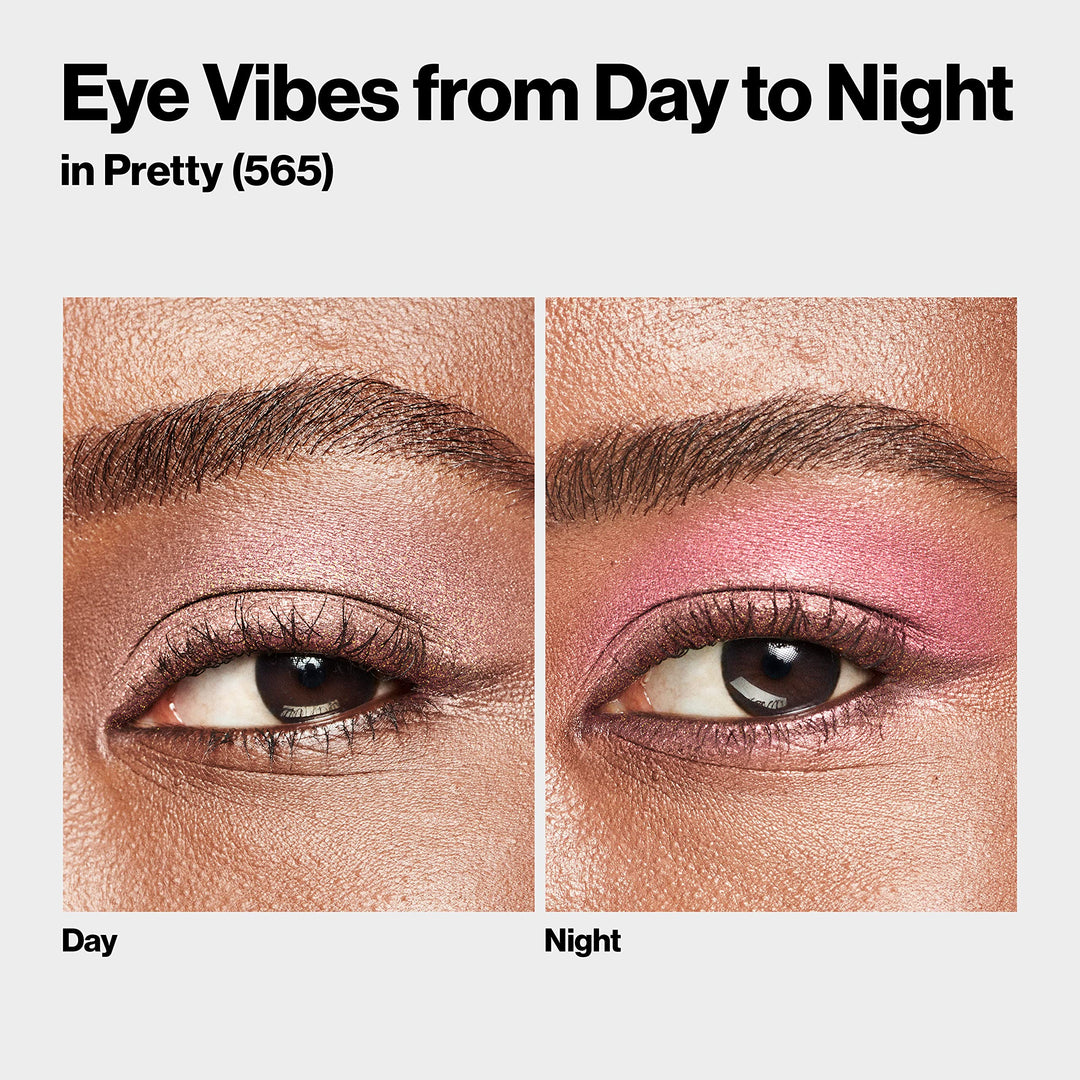 Revlon ColorStay Day to Night Eyeshadow Quad, Longwear Shadow Palette with Transitional Shades and Buttery Soft Feel, Crease & Smudge Proof, 565 Pretty, 0.16 oz