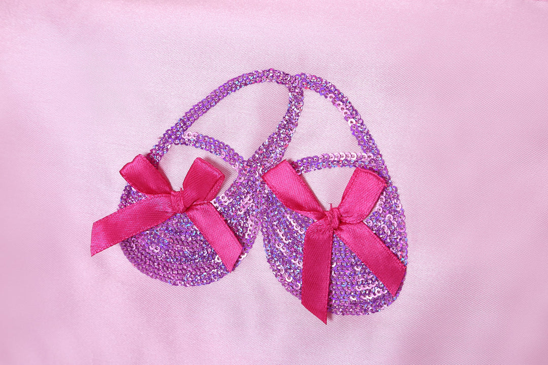 Girls Professional Dance Ballet Shoe Toe Bags with Double-deck Space and Adjustable Straps(bag)