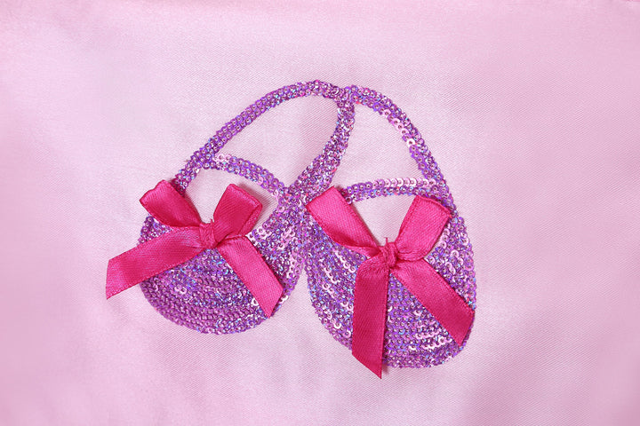Girls Professional Dance Ballet Shoe Toe Bags with Double-deck Space and Adjustable Straps(bag)