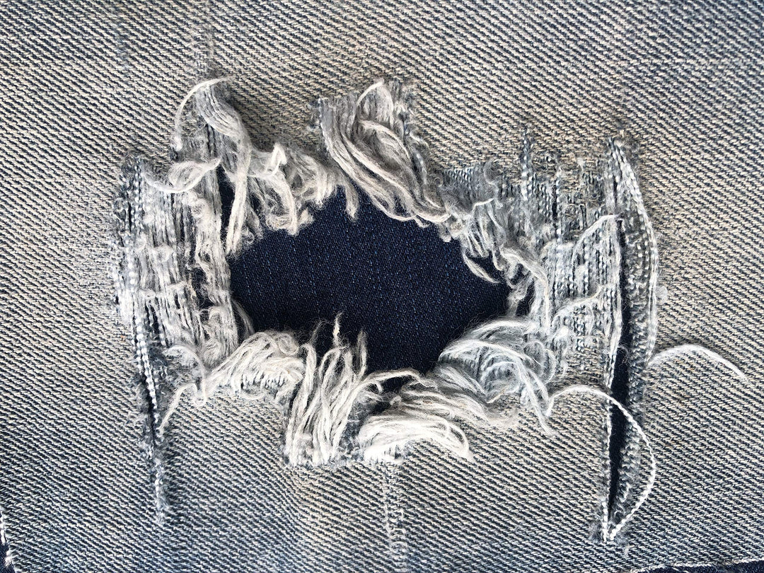 Dark Blue Denim Stretch Jean Patches Super Strong Iron On- by Holey Patches (Assorted Sizes) (1-5 x 8)