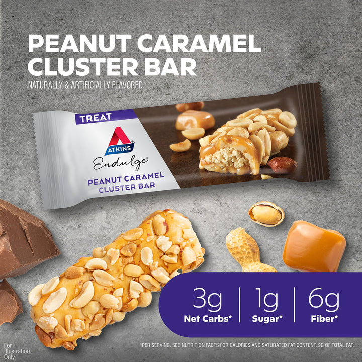 Atkins - Endulge Bar - Peanut Caramel Cluster - 5 Ct