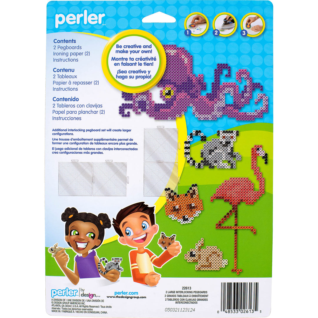 Beads Funfusion: Large Clear Interlocking Pegboards