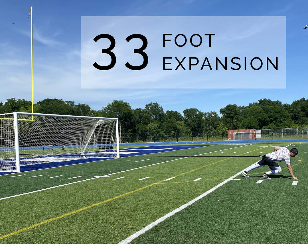 33ft Speed Bungee Band Trainer, 90+lbs Resistance (Longest in Market)