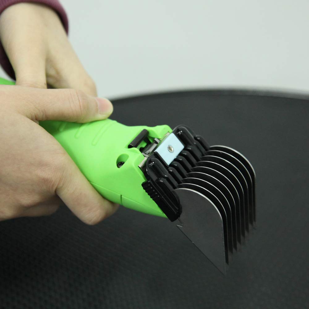 Professional Clip Animal Attachment Guide Comb Set Clippers Stainless Steel Detachable Blade for Pet Dog Horse (8 Piece)