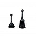 MPS4 Sink &amp; Drain Plunger for Kitchen Sinks, Bathroom Sinks, Showers, and Bathtubs. Small and Strong Design with Large Bellows Commercial &amp; Residential Use, Black