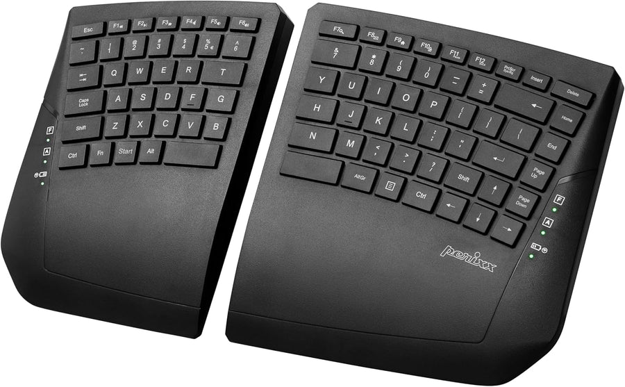 Perixx PERIBOARD-624B US, Wireless Ergonomic Split Keyb
