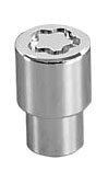 21153 Chrome Regular Shank Wheel Locks (M12 x 1.25 Thread Size) - Set of 4