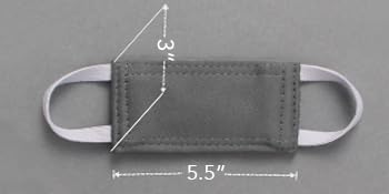 Nursery Door Cushion for Silence - Door Jammer Closer Latch Cover Solid with Strong Elastic Straps Door Covers for Universal Fits, Set of 3, 5.5x3.5 inches, Black