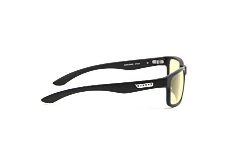 GUNNAR - Premium Gaming and Computer Glasses - Blocks 65% Blue Light - Enigma, Onyx, Amber Tint