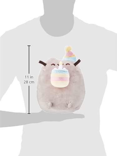 Pusheen Birthday Cake Plush Stuffed Animal Cat, 9.5