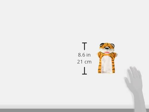 Melissa &amp; Doug Zoo Friends Hand Puppets (Set of 4) - Elephant, Giraffe, Tiger, and Monkey