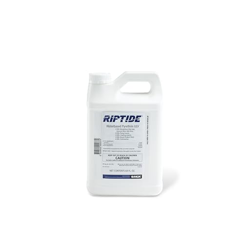 Riptide® Waterbased Pyrethrin ULV | Flying Insect and Mosquito Insecticide | Mosquito Yard Spray Concentrate | for Outdoor Applications | 64 Ounces