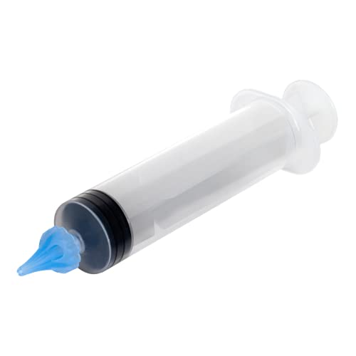 Ezy Dose Ear and Ear Wax Cleaner for Humans, Includes 10 Saline Packs, Syringe with Tri-Stream Tip, Safe and Antibacterial, BPA Free Ear Cleaning Solution