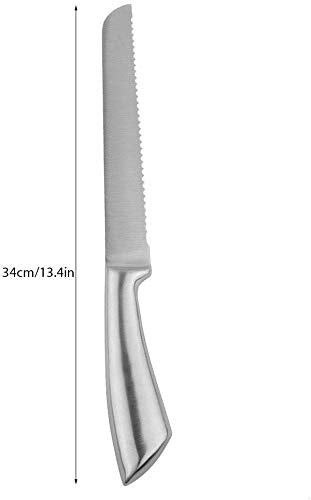 Bread Knife Stainless Steel Serrated Baking Knife Cake Bread Kitchen Cutter Hand Tool